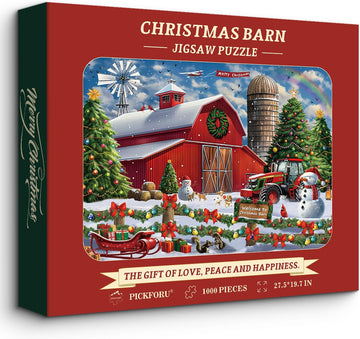 Puzzle fienile di Natale 1000 pezzi
